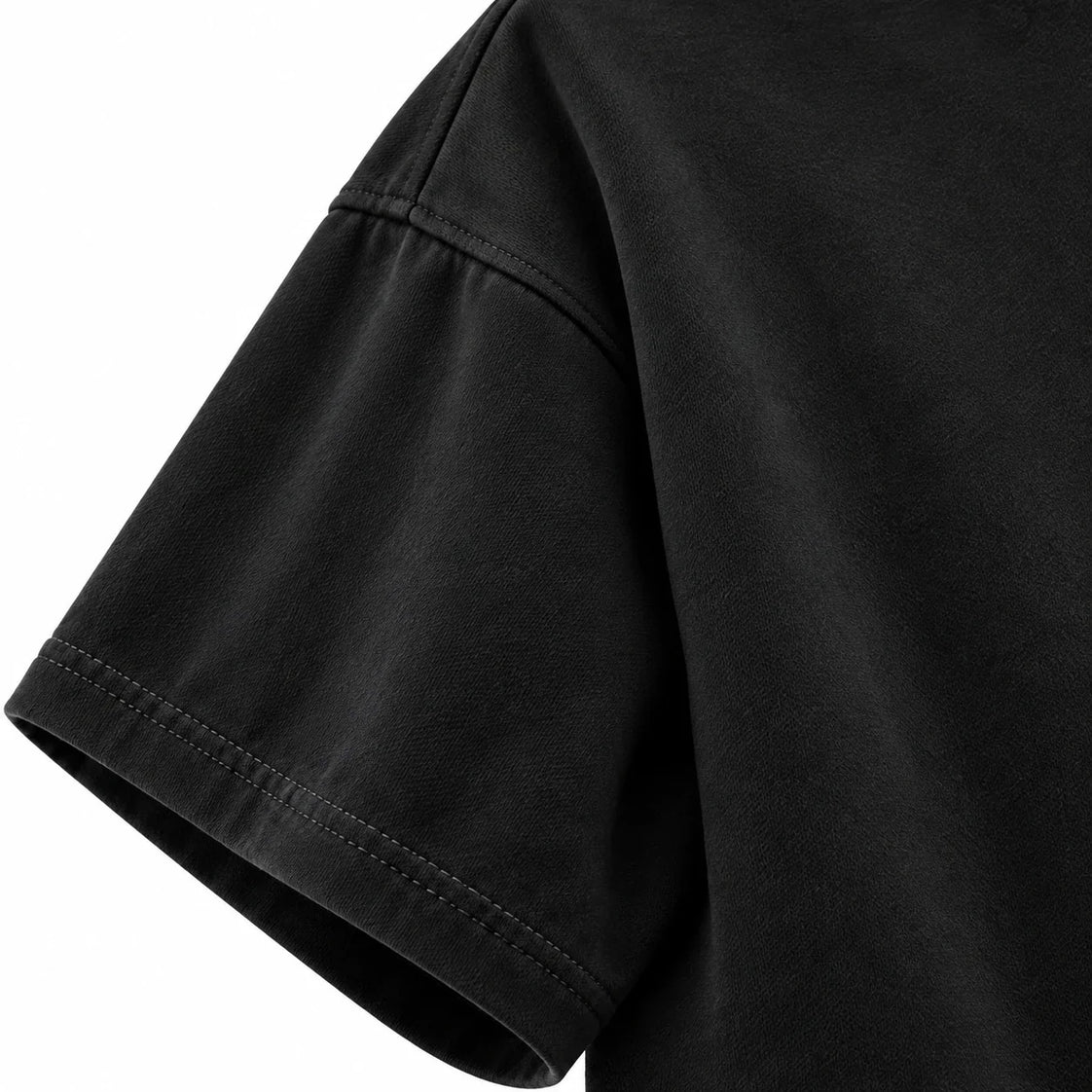 Premium drop shoulder close-up
