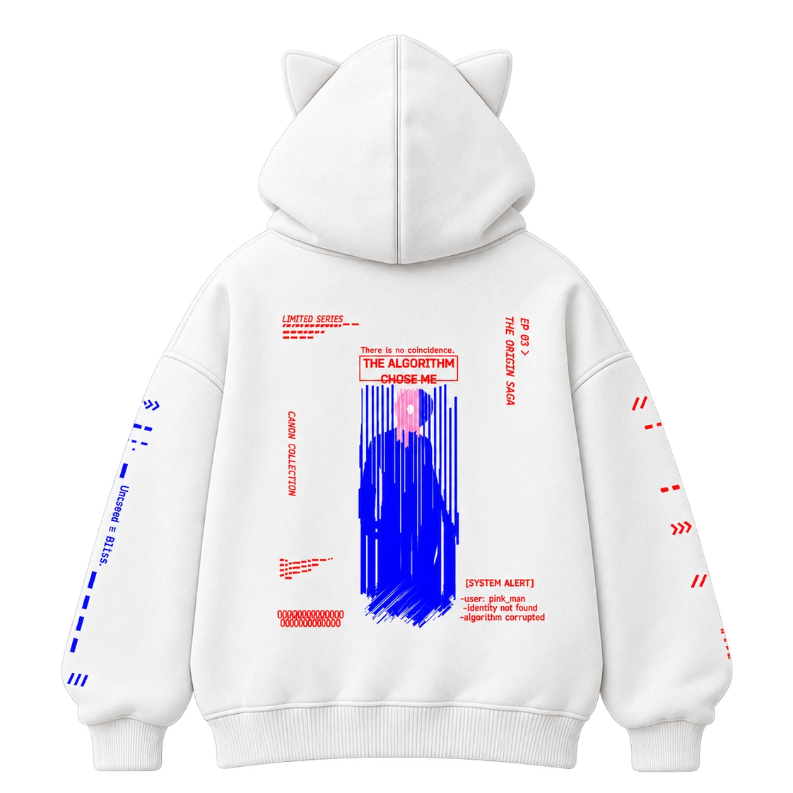 THE ALGORITHM CHOSE ME — HOODIE — back